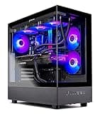 Skytech Azure Gaming PC Desktop, Ryzen 7 9800X3D 4.7 GHz (5.2 GHz Turbo Boost), NVIDIA RTX 5080 16GB GDDR7, 2TB SSD, 32GB DDR5 RAM 6000 RGB, 850W Gold ATX 3.0 PSU, 360mm ARGB AIO, Wi-Fi, Win 11 Home