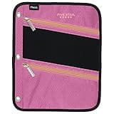 Five Star Pencil Pouch, Pen Case, Fits 3 Ring Binder, Zipper Pouch, Pink/Coral (50642CD8)