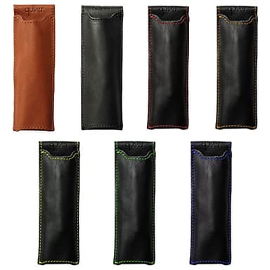 Quiver Pen Holder For Notebook, Double Pen Holder, Full Grain Leather, Elastic, Reusable, Non-Adhesive, Fits A6 Pocket Notebooks, Journals, Planners And Diaries 5.5-6.5 Inches (14-16.5 cm) Tall