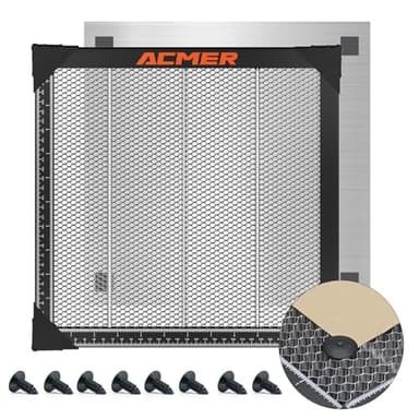 ACMER Honeycomb Laser Bed, Honeycomb Working Table with Aluminum Panel, Cutting Table for Laser Engraver Cutting Machine, Fast Heat Dissipation and Desktop Protection 500x500