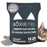 Boxie® Probiotic Cat Litter 40 Day Natural Odor Control, 16lb Clumping Kitty Litter (Clay)