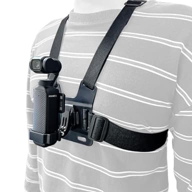 Sruim Osmo Pocket 3 Adjustable Chest Mount Harness, Chest Strap Body Mount Accessories Compatible with DJI Osmo Pocket 3 Cameras Attachments