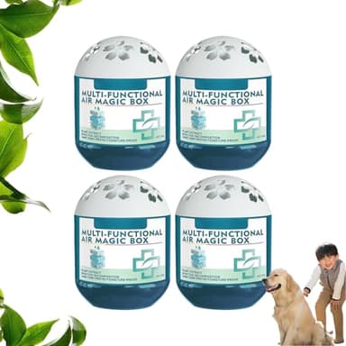 Oxxggkao Air Magic Box, Indoor Air Purification Dust Removal Magic Box, No Electricity No Noise, Automatically Collects Dust, Long-Lasting Air Freshener for Home Bedroom Office Pet Areas (4Pcs)