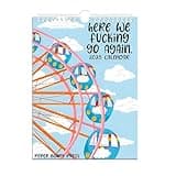 2025 Here We Go Again Calendar Humorous Fun Skylight Design Easy Planning Unique Gifts for All Occasions Perfect for Home Office Featuring Artwork for a Lighthearted Approach to Scheduling (ferris wheel)