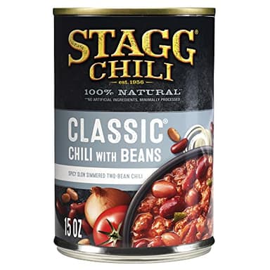 STAGG Classic Chili With Beans, Canned Chili, 15 oz, Pack of 12