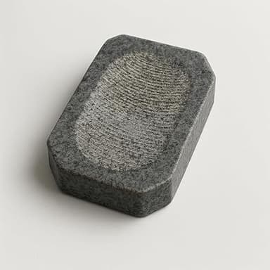 Natural Rubbing Stone, Hand-Made, Easy to Handle, for Turmeric, Sandalwood and Medicine