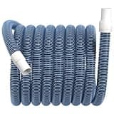 Pool Vacuum Hose With Swivel Cuff 1-1/4" Diameter 27FT Flexible Heavy Duty Pool Vacuum Cleaning Hose Perfect for Above&In Ground Swimming Pool