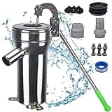TIMILAND Big Head Manual Well Pump with a lift of 10M,stainless steel pump, lightweight and durable, easy to install, Pitcher Pump Kit suitable for water use in gardens, courtyards, farms, orchards