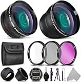 Essential 52mm Accessory Kit for Nikon D500, D750, D7200 D7100 D5300 D5200 D5100 D810 D610 D3300 D3200 D3100 D7000 D800 D600 D4x D3x Cameras and Lenses
