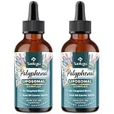 Polyphenols Supplement Liposomal, Over 27 Polyphenol Complex & Powerful Antioxidant, with MCT & Olive Oil, Quercetin Extract, Hawthorn Berry Extract, for Age Defense, Energy, Immune, 240 ML