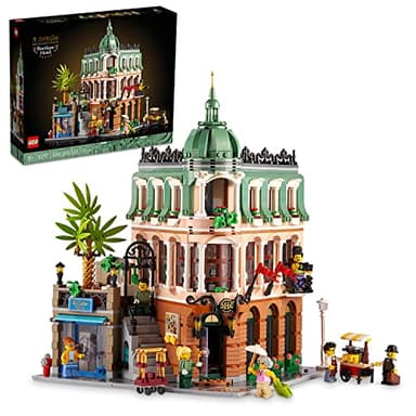 LEGO Icons Boutique Hotel Model Kits - Bedroom or Office Decor for Men & Women, Ages 18+ - Building Blocks for Adults for Display - Gift Idea - 10297
