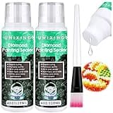 2 Pack Diamond Painting Sealer 5D Diamond Painting Glue, Diamond Art Glue Sealer for Shine Effect & Permanent Hold, Sealer for Diamond Painting and Puzzles DIY Craft (2 Bottles X 120ML)