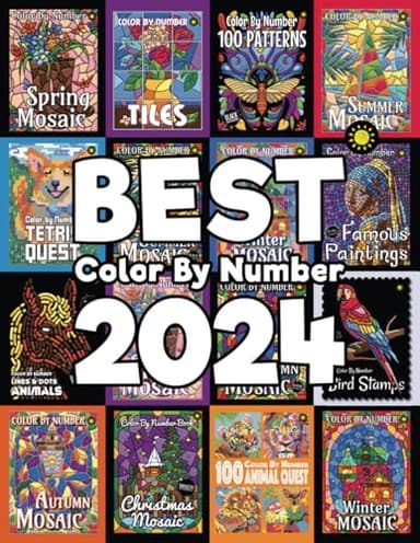 BEST Color By Number 2024: 50 Best Designs from Sunlife Drawing Color By Number Coloring Books in 2024