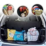 Envelope Style Trunk Mesh Cargo Net for GMC Terrain 2010-2025 NEW, Automotive Exterior Accessories - Premium Car Storage Organizers, Cargo Bed Net For Pickup Truck, Smart Vehicle Storage Organizer
