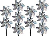 Tapix Bird Blinder Pinwheels (10 Pack) 15 inch Pinwheel Bird Deterrent, Holographic Pin Wheels for Yard and Garden, Garden Spinners