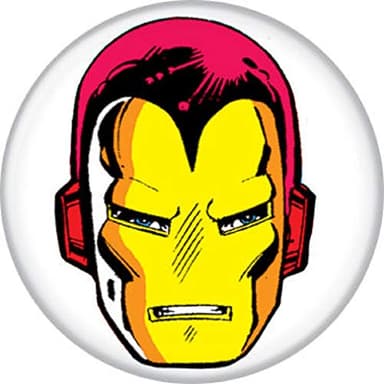 Ata-Boy Marvel Comics Iron Man Helmet 3-inch Big Collectible Button