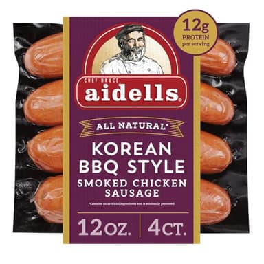 Aidells Korean Bbq Style Smoked Chicken Sausage, 12 Oz (4 Count)