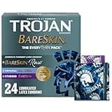 Trojan Bareskin Variety Pack Every Thin Premium Lubricated Condoms - 24 Count