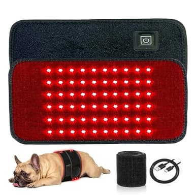 Luma Pet Red Light Therapy - Red Light Therapy Belt for Dogs, Infrared Red Light Therapy Device for Relief Hip, Joint and Back Care (10.6-inch x 5.1-inch)