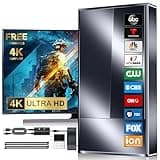 2025 Strongest TV Antenna Indoor, 3000+ Miles Outdoor Long Ranges, Digital Antenna for Smart TV, Best Amplifier Signal Booster Support 8K 4K 1080p All TVs VHF UHF - 50FT Cable/AC Adapter