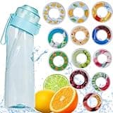 LINGLING Air Scent Water Bottle with 7 Flavor Pods 22oz 650ML, Sports Scented Flavor Water Bottle BPA Free 0% Sugar Calories (Blue)