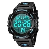 L LAVAREDO Mens Digital Watch Sports Military Watches Waterproof Outdoor Chronograph Wrist Watches for Men with LED Back Ligh/Alarm/Date