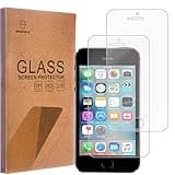 Mr.Shield [2-PACK] Designed For iPhone SE / 5SE [Tempered Glass] Screen Protector [0.3mm Ultra Thin 9H Hardness 2.5D Round Edge] with Lifetime Replacement