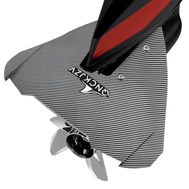 Universal Whale Tail Hydrofoil Stabilizer Fin Kit for Outboard & Stern Drive Motors (40-300 HP) - Enhance Performance & Stability Carbon Design (Carbon Design BLACK)