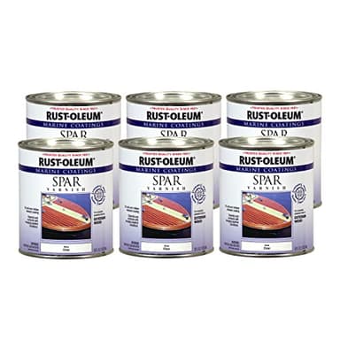 Rust-Oleum 207008-6PK Marine Spar Varnish, Clear