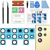 3 Pack Galaxy S24 Ultra Back Rear Camera Lens Glass Replacement, Back Camera Lens with Tempered-Glass Lens Protector for Samsung S24 Ultra, Included Instruction Manual, Toolkit