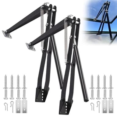 2X Auto Vent Opener Solar Automatic Window Opener for Greenhouse Heat Sensitive Roof Vent Opener Auto Vent Kit Gardening Tools Greenhouse Accessories Hothouse Roof Vent Kit (Dual Spring Up to 30lbs)