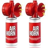 Saillong 2 Pack 1.4oz Boat Air Horn for Safety, Loud Marine Air Horns Can, Mini Small Blow Fog Bear Air Horn, Emergency Use for Sporting Events, Boat, Animal Alarm