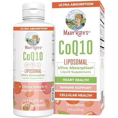 MaryRuth Organics Liquid Vitamin | Coenzyme Q10 Heart Health for Mitochondrial Support and Immune System | Vegan Non-GMO | 7.6 Fl Oz | 45 Servings