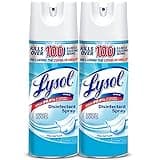 Lysol Disinfectant Spray, Sanitizing and Antibacterial Spray, For Disinfecting and Deodorizing, Crisp Linen,12.5 Fl Ounce (Pack of 2)