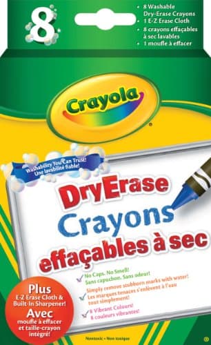 Crayola : 8 Dry Erase Crayons (Bilingual)