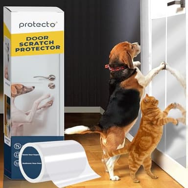 PROTECTO Door Protector from Dog Scratching w/Utility Knife - 1-Pack 60x8