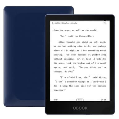 OBOOK6 eReader (32G), 6" 300ppi Glare-Free Display, Android, Adjusting Front Light, Long of Battery Life, Dark Mode Option, eBook Readers Devices