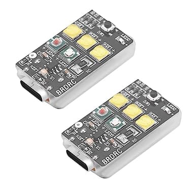 HeiyRC 2PCS Drone Strobe Night Light, FAA Flight Anti Collision Rechargeable LED Lighting Lamp for DJI Air 3S, Mavic 3, Mini 4 Pro, Air 2S, Mini 2, Avata 2 Neo