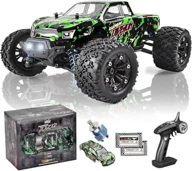 TENSSENX 1:18 Scale All Terrain RC Cars, 40KPH High Speed 4WD Remote Control Car with 2 Rechargeable Batteries, 4X4 Off Road Monster Truck, 2.4GHz Electric Vehicle Toys Gifts for Kids and Adults