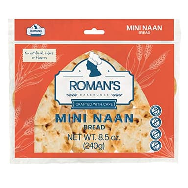 Roman's Bakehouse Naan Mini, 240g