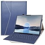 Bige for Dell XPS 13 2-in-1 9315 Case, PU Leather Folio with 2-Folding Stand Cover for 13.4" 2-in-1 Tablet, Dark Blue