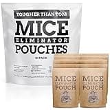 10 Pack All-Natural Mice Repellent Pouches – Harmless Peppermint Essential Oil Mouse Deterrent - Keep Mice Out of Your Home and Your Family Safe - by Tougher Than Tom