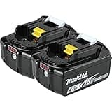Makita BL1840B-2 18V LXT Lithium-Ion 4.0Ah Battery Twin Pack, Black