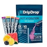 DripDrop Hydration - Bold Variety Pack - Electrolyte Drink Mix Single Serve Powder Packets - Watermelon, Berry, Lemon, Orange | Non-GMO, Gluten Free, Vegan | 16 Sticks