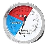3 inch Charcoal Grill Temperature Gauge, Accurate BBQ Grill Smoker Thermometer Gauge Replacement for Oklahoma Joe's Smokers, and Smoker Wood Charcoal Pit, Large Face Grill Temp Gauge Thermometer