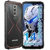 DOOGEE Blade 10 Pro (2025) Rugged Phone,10.7mm Ultra-Thin,16GB+256GB Rugged Smartphone,Android 14 Octa Core,6.56" HD+90Hz,50MP+8MP,IP68/IP69K Waterproof Phone,Widevine L1,NFC/Face Unlock