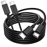 COOYA USB C Cable for Motorola Edge+/Edge 30/Razr 40 Ultra, 6.5A TurboPower Charging Cable 3.3ft USB-C to Type C Fast Charging/Data Transfer Cord for iPhone 16 Moto G Stylus/Power/Play/Pure 5G, 2 Pack