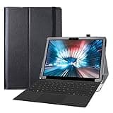 LiuShan Compatible with Dell Latitude 7200 Tablet Case,PU Leather Slim Folding Stand Cover for 12.3" Dell Latitude 7200 2-in-1/Dell Latitude 7210 2-in-1 Tablet(Not fit 7200 2-in-1 Laptop),Black