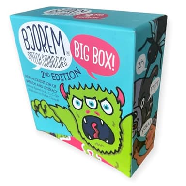 Bjorem Speech® 2nd Edition Big Box of Sound Cues: Comprehensive Phonetic Cards for Speech Therapy & Literacy Skills - Visual Learning Aids for Apraxia, Dyslexia & Early Readers