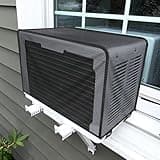 Homakover AC Mesh Cover for Outdoor Window Air Conditioner, Conditioner Protect Cover for Midea U-Shaped Air Conditioner Unit, Protect Against Leaves, Weeds, Debris (20Wx12.8Dx11.5H) (Black)